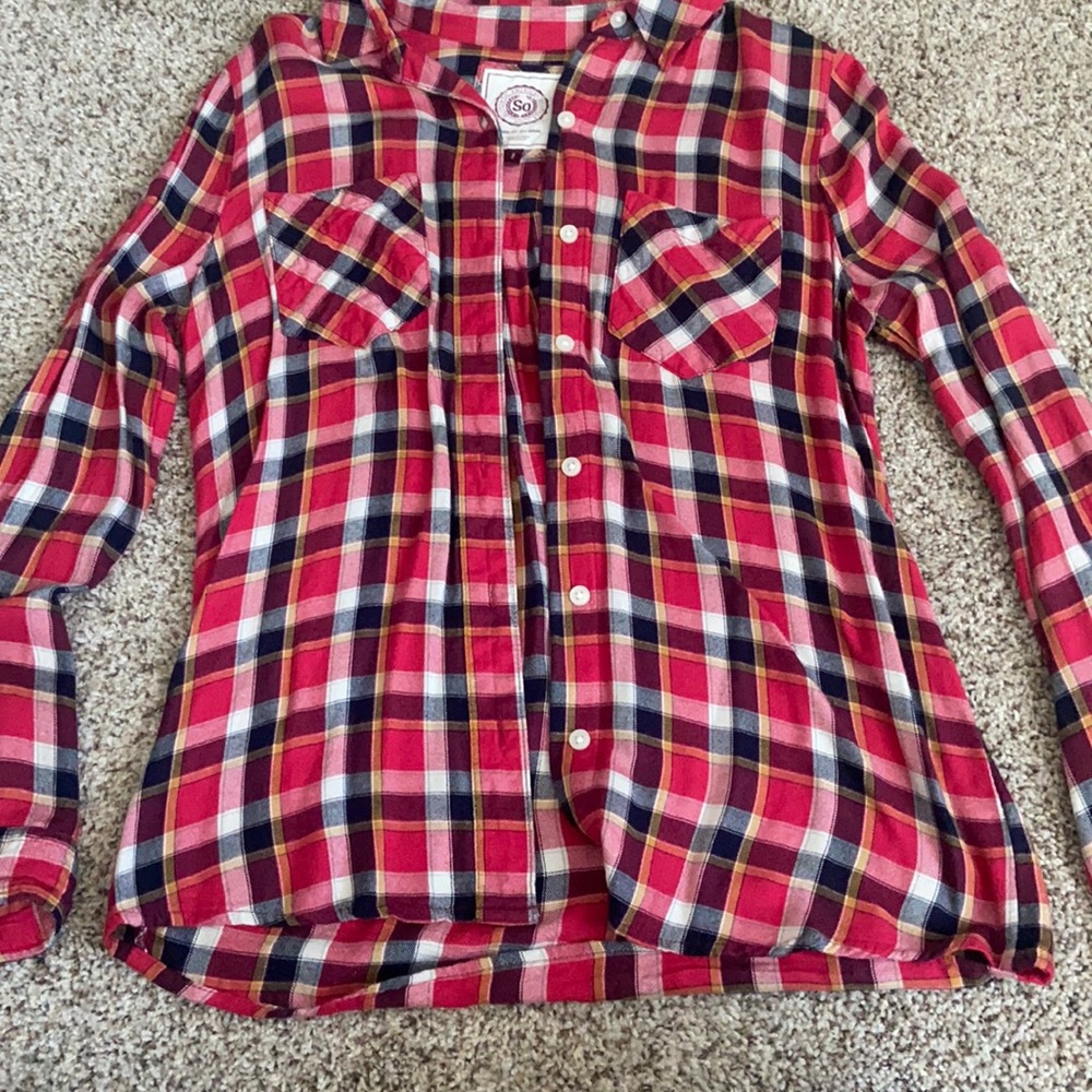 Red plaid flannel